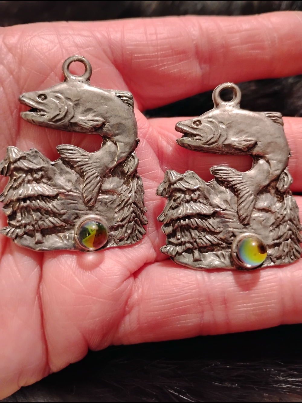 His And Hers Fish Pendents